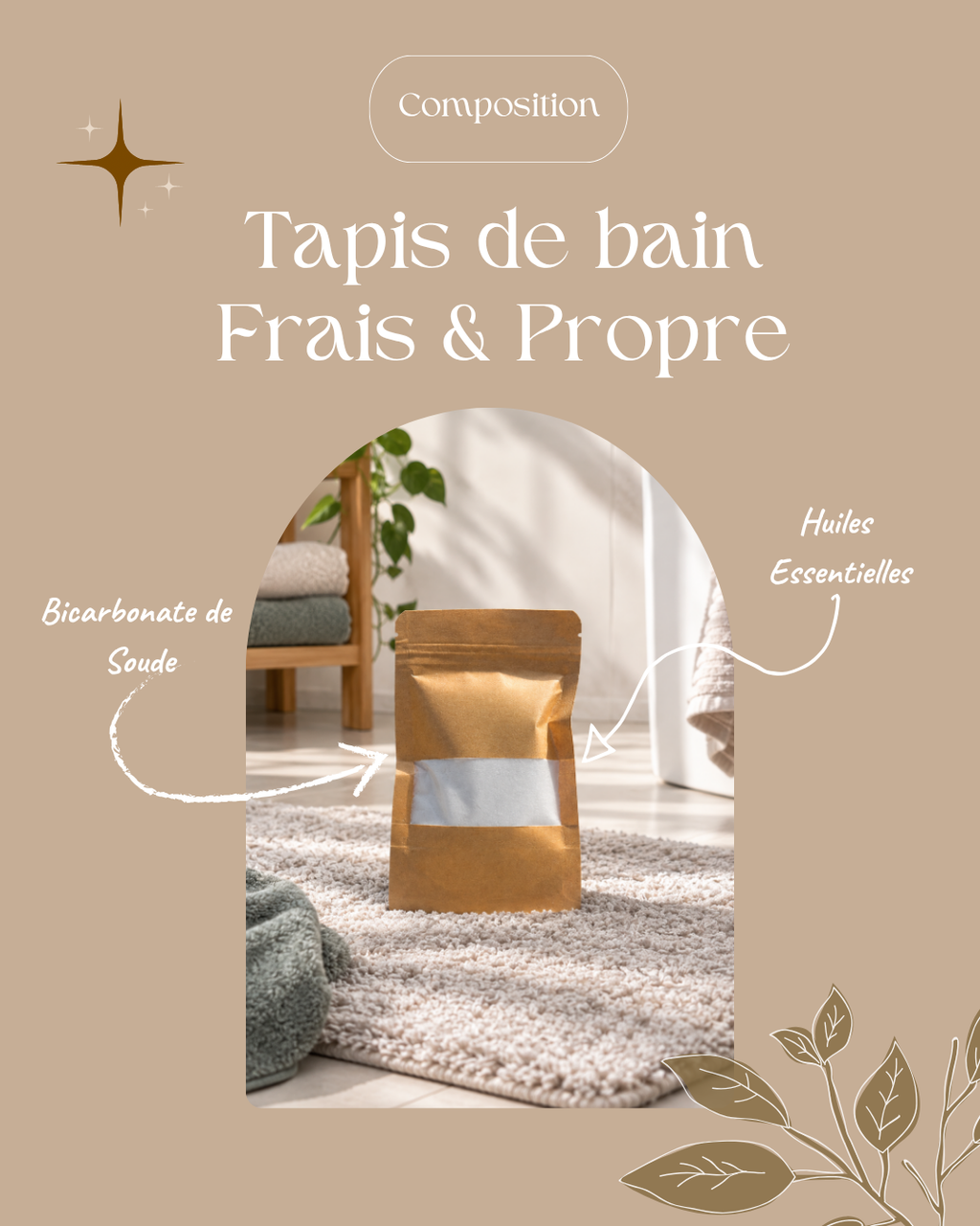 Tapis de bain Frais & Propre – La Poudre de Mémé