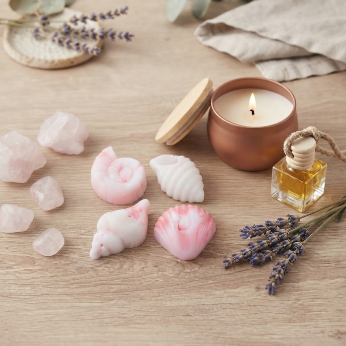 ✨ Le Coffret Parfumé – Bougie, Fondants & Désodorisant
